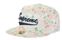 Load image into Gallery viewer, Supreme Floral Jacquard New Era 59Fifty Fitted Hat "White"
