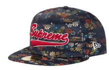 Load image into Gallery viewer, Supreme Floral Jacquard New Era 59Fifty Fitted Hat "Navy"
