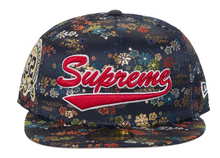 Load image into Gallery viewer, Supreme Floral Jacquard New Era 59Fifty Fitted Hat "Navy"
