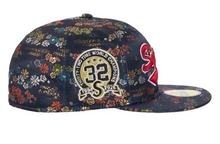 Load image into Gallery viewer, Supreme Floral Jacquard New Era 59Fifty Fitted Hat "Navy"
