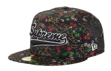 Load image into Gallery viewer, Supreme Floral Jacquard New Era 59Fifty Fitted Hat "Black"
