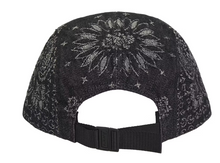 Load image into Gallery viewer, Supreme Bandana Jacquard Denim Camp Cap "Black"
