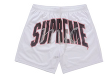 Load image into Gallery viewer, Supreme Rhinestone Mesh Short "White"
