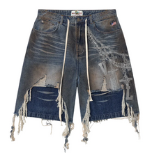 Load image into Gallery viewer, Vale Forever Chain Jorts "Blue"
