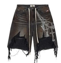Load image into Gallery viewer, Vale Forever Chain Jorts "Black"
