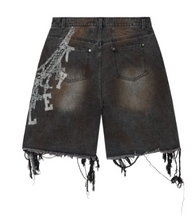 Load image into Gallery viewer, Vale Forever Chain Jorts "Black"
