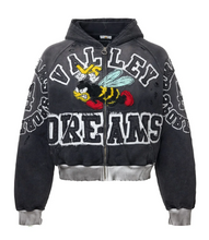 Load image into Gallery viewer, Vale Forever Anthem Zip Up Hoodie "Black"
