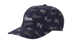 Load image into Gallery viewer, Supreme Monogram 6-Panel "Navy"
