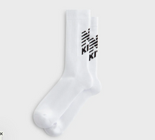 Load image into Gallery viewer, Kith New Balance Big Logo Crew Socks "White"

