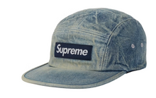 Load image into Gallery viewer, Supreme Washed Chino Twill Camp Cap (FW26) "Blue Denim"
