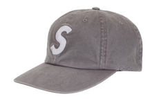 Load image into Gallery viewer, Supreme Washed Canvas S Logo 6-Panel Hat (FW26) "Grey"

