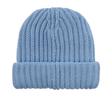 Load image into Gallery viewer, Supreme Classic Logo Chunky Ribbed Beanie (FW26) "Light Blue"
