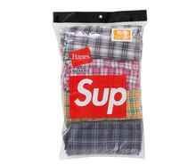 Load image into Gallery viewer, Supreme Hanes Plaid Boxers (4 Pack) "Multicolor"
